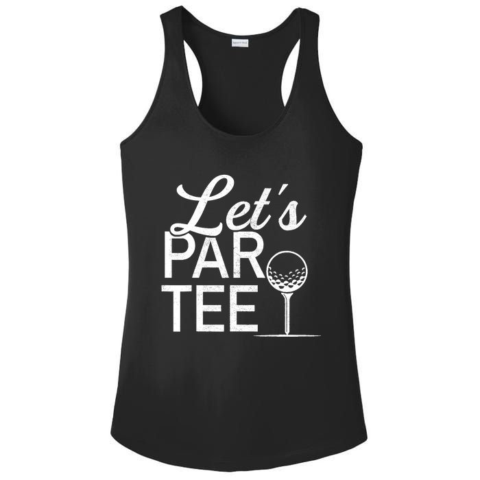 Funny Golfing Lover Golfer Dad Golf Player Pro Ladies PosiCharge Competitor Racerback Tank