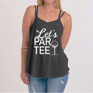 Funny Golfing Lover Golfer Dad Golf Player Pro Women's Strappy Tank