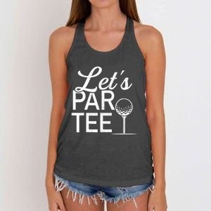 Funny Golfing Lover Golfer Dad Golf Player Pro Women's Knotted Racerback Tank