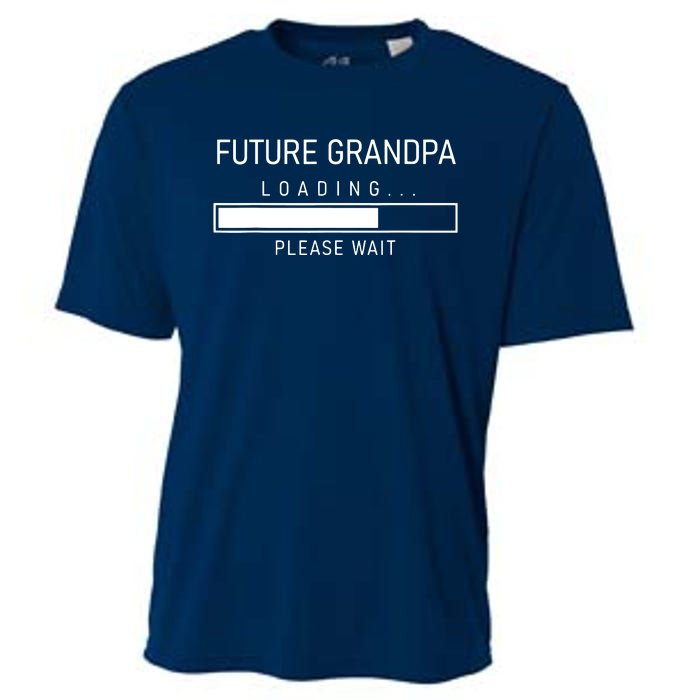 Future Grandpa Loading First Time Grandparent Day Cooling Performance Crew T-Shirt