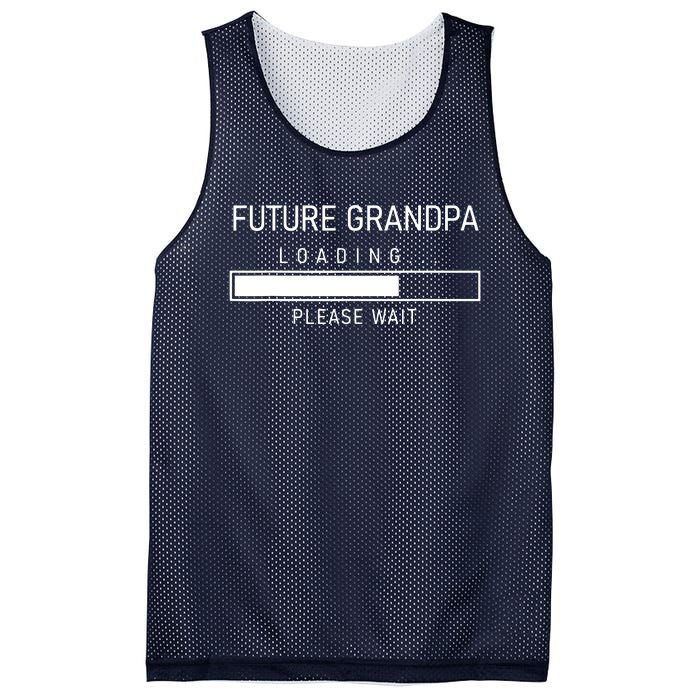 Future Grandpa Loading First Time Grandparent Day Mesh Reversible Basketball Jersey Tank