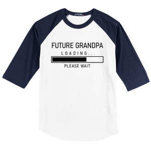 Future Grandpa Loading First Time Grandparent Day Baseball Sleeve Shirt