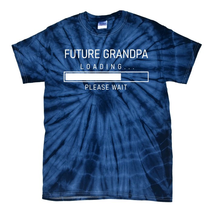 Future Grandpa Loading First Time Grandparent Day Tie-Dye T-Shirt