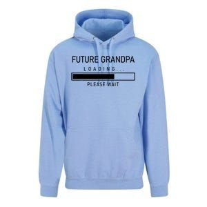 Future Grandpa Loading First Time Grandparent Day Unisex Surf Hoodie