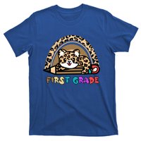 First Grade Leopard Rainbow Teacher 1St Grade Meaningful Gift T-Shirt