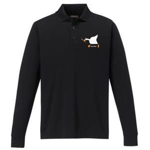 Funny Goose Murder Performance Long Sleeve Polo