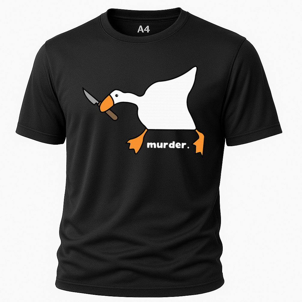 Funny Goose Murder Cooling Performance Crew T-Shirt