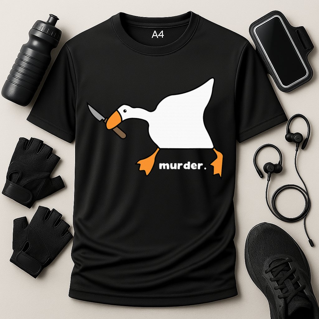 Funny Goose Murder Cooling Performance Crew T-Shirt