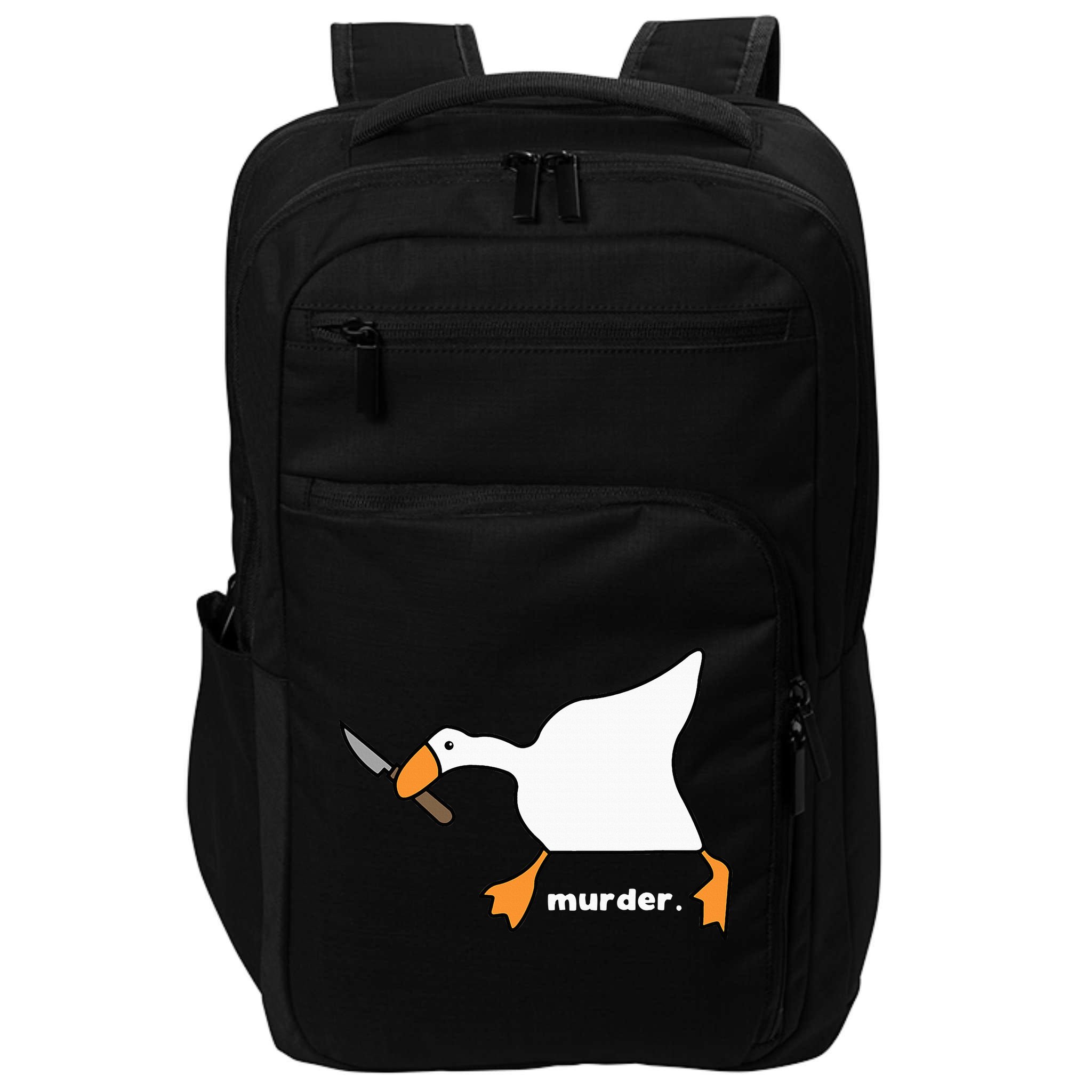 Funny Goose Murder Impact Tech Backpack