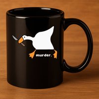 Funny Goose Murder 11oz C Handle Ceramic Mug