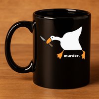 Funny Goose Murder 11oz C Handle Ceramic Mug
