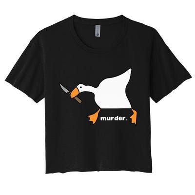 Funny Goose Murder Crop Top