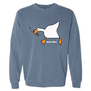 Funny Goose Murder Garment-Dyed Sweatshirt