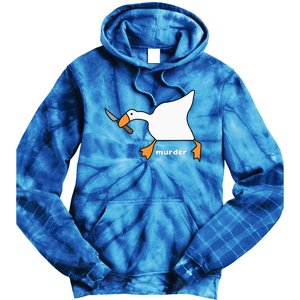 Funny Goose Murder Tie Dye Hoodie