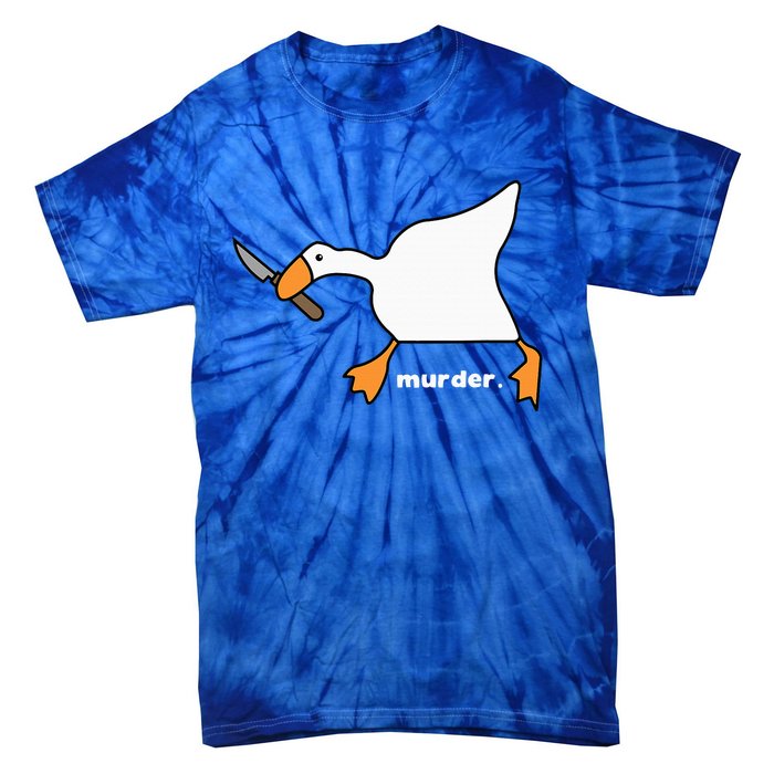 Funny Goose Murder Tie-Dye T-Shirt