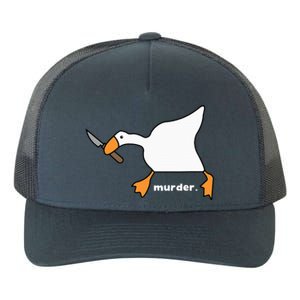 Funny Goose Murder Yupoong Adult 5-Panel Trucker Hat