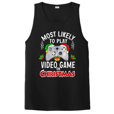 Funny Gamer Most Likely To Play Video Games On Christmas PosiCharge Competitor Tank