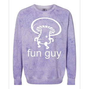 Fun Guy Mushroom Funny Colorblast Crewneck Sweatshirt