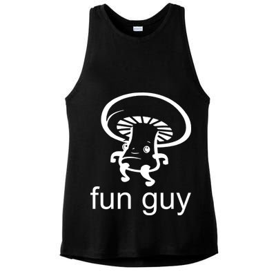 Fun Guy Mushroom Funny Ladies PosiCharge Tri-Blend Wicking Tank