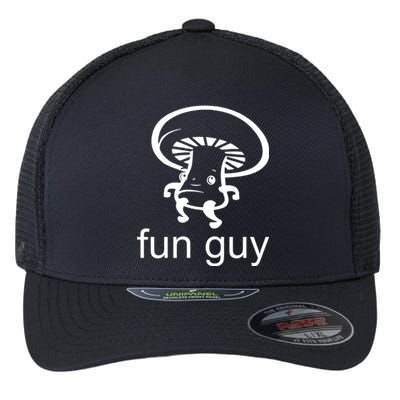 Fun Guy Mushroom Funny Flexfit Unipanel Trucker Cap