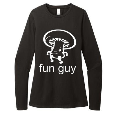 Fun Guy Mushroom Funny Womens CVC Long Sleeve Shirt