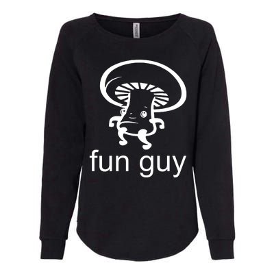 Fun Guy Mushroom Funny Womens California Wash Sweatshirt