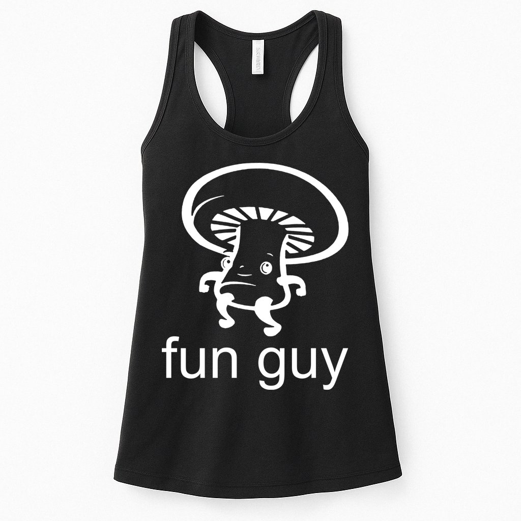 Fun Guy Mushroom Funny Womens Tank Top