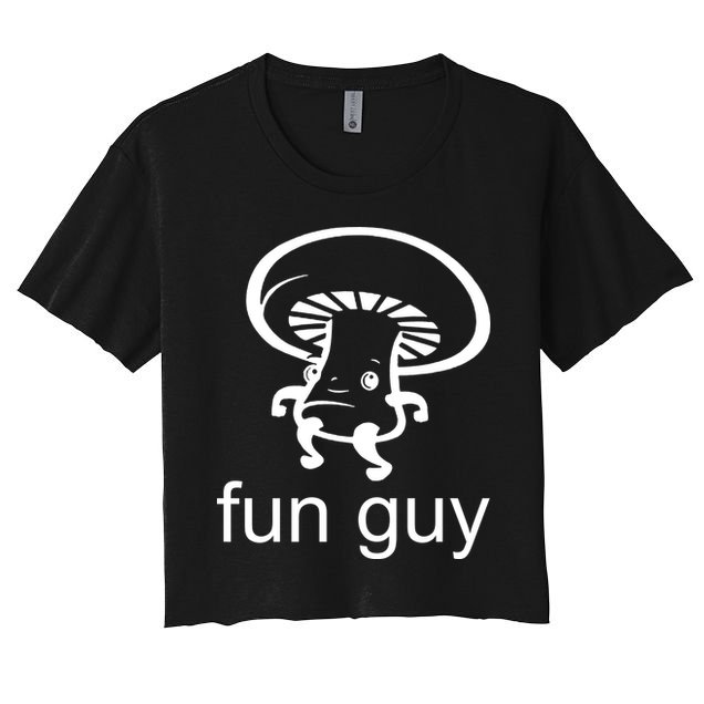 Fun Guy Mushroom Funny Crop Top