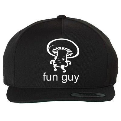 Fun Guy Mushroom Funny Wool Snapback Cap