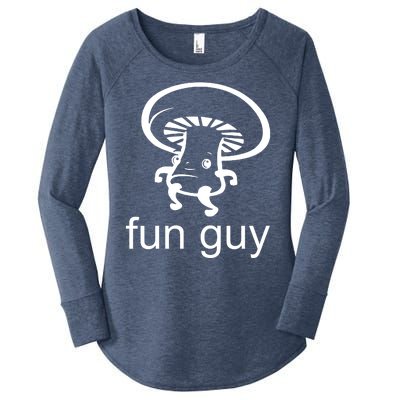 Fun Guy Mushroom Funny Women's Perfect Tri Tunic Long Sleeve Shirt