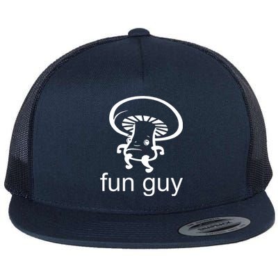 Fun Guy Mushroom Funny Flat Bill Trucker Hat