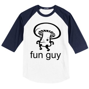 Fun Guy Mushroom Funny Baseball Sleeve Shirt