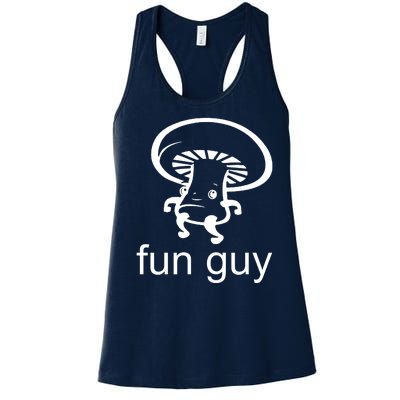 Fun Guy Mushroom Funny Women's Racerback Tank