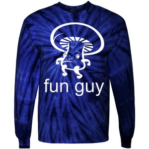 Fun Guy Mushroom Funny Tie-Dye Long Sleeve Shirt