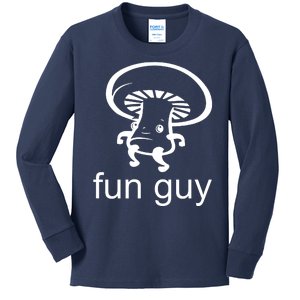 Fun Guy Mushroom Funny Kids Long Sleeve Shirt