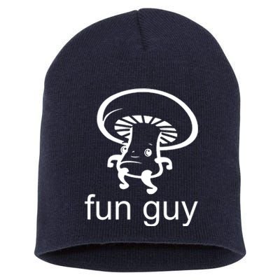 Fun Guy Mushroom Funny Short Acrylic Beanie