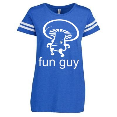 Fun Guy Mushroom Funny Enza Ladies Jersey Football T-Shirt