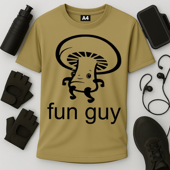 Fun Guy Mushroom Funny Cooling Performance Crew T-Shirt