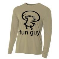Fun Guy Mushroom Funny Cooling Performance Long Sleeve Crew