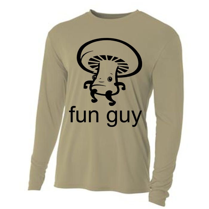 Fun Guy Mushroom Funny Cooling Performance Long Sleeve Crew