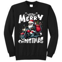 Funny Gift Merry Christmas Xmas Santa Motorcycle Biker Sweatshirt