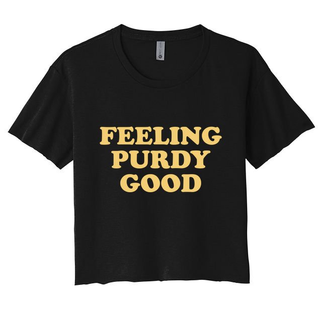 Feeling Good Meme Funny Crop Top
