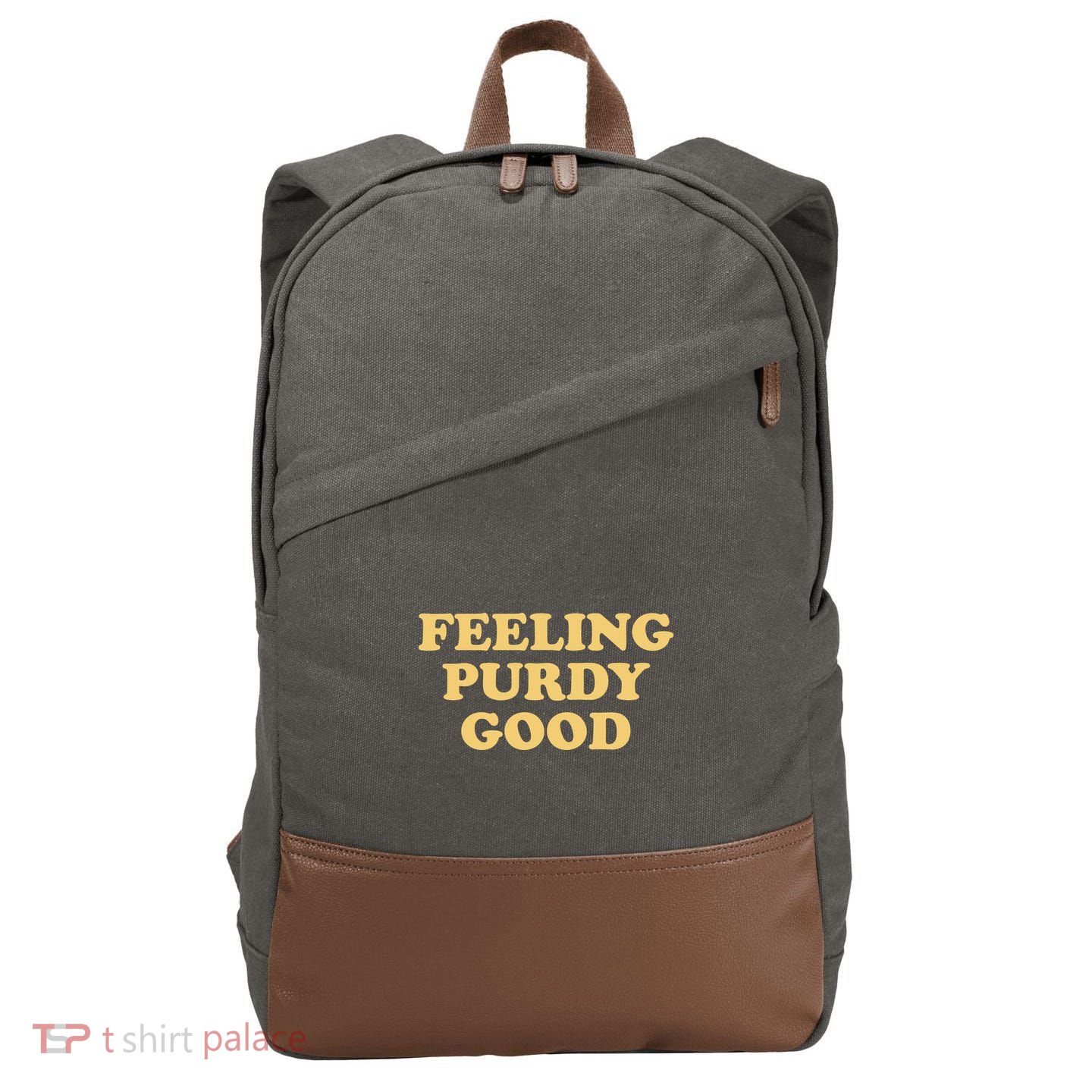 Feeling Good Meme Funny Cotton Canvas Backpack