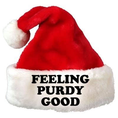 Feeling Good Meme Funny Premium Christmas Santa Hat