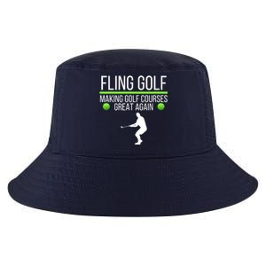 Fling Golf Making Golf Courses Great Again Retro Fling Golf Funny Fling Golf Cool Comfort Performance Bucket Hat