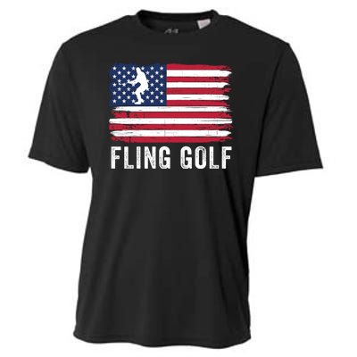 Fling Golf Making Golf Courses Great Again Funny Fling Golf Fun New Golf Game Cooling Performance Crew T-Shirt