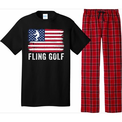 Fling Golf Making Golf Courses Great Again Funny Fling Golf Fun New Golf Game Pajama Set