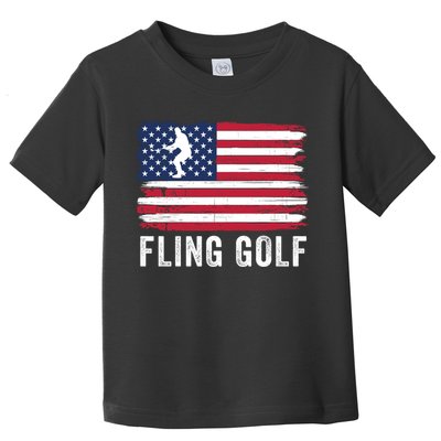 Fling Golf Making Golf Courses Great Again Funny Fling Golf Fun New Golf Game Toddler T-Shirt
