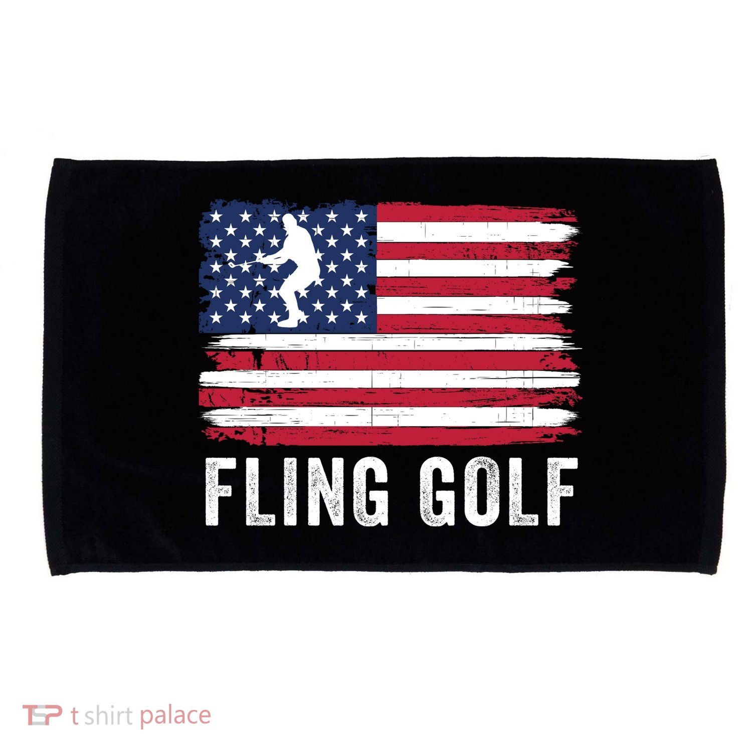 Fling Golf Making Golf Courses Great Again Funny Fling Golf Fun New Golf Game Microfiber Hand Towel