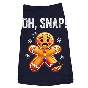 Funny Gingerbread Man Christmas Xmas Oh Snap Gingerbread Doggie Tank